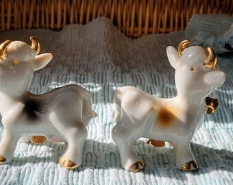 Vintage Cows Salt & Pepper Shaker Set ~ You Choose Purple Vintage Cows Salt & Pepper Shaker Set ~ You Choose Purple
