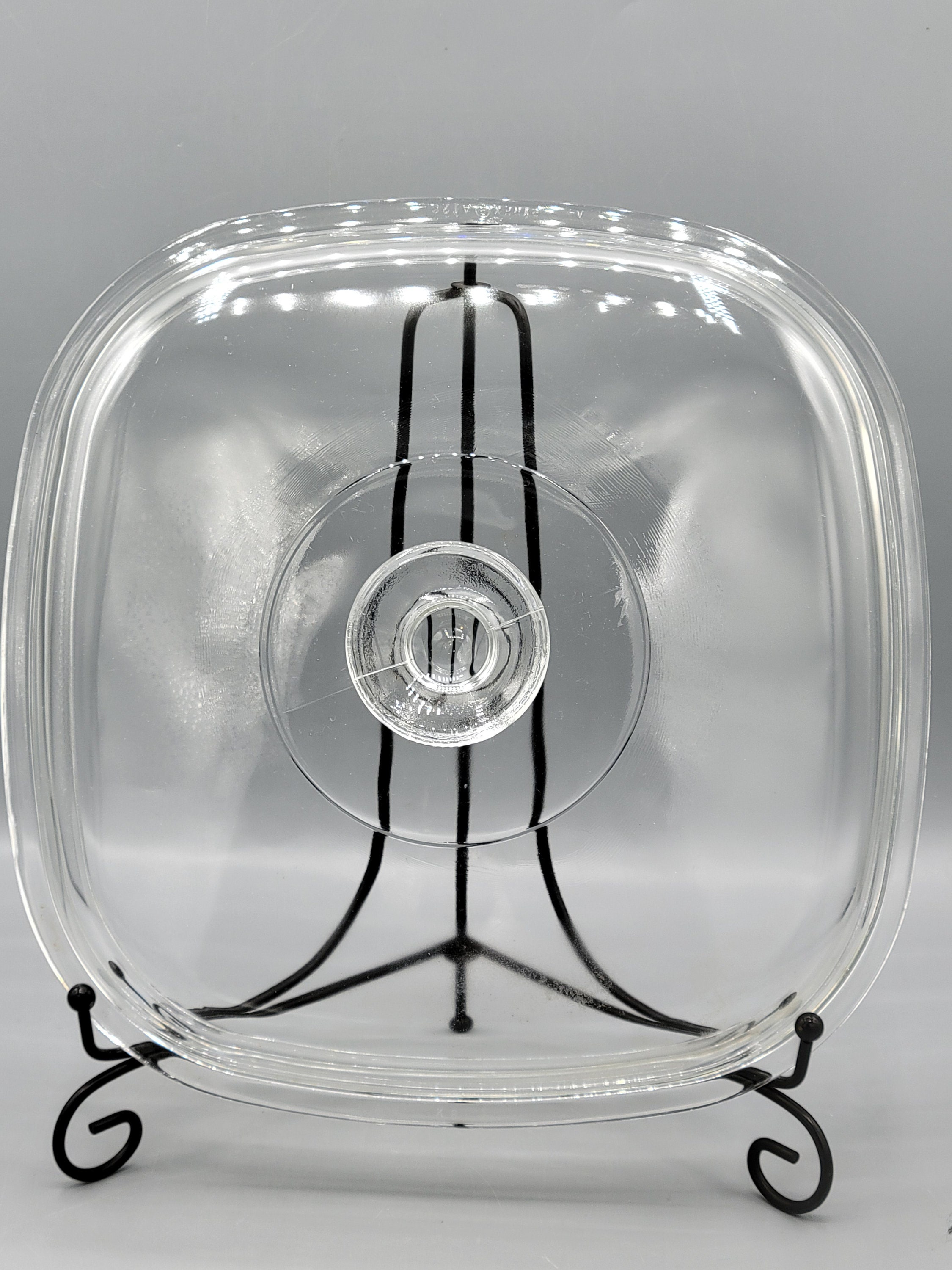 Pyrex 407 Replacement Clear Glass Casserole, Crock Pot Lids ~ PYREX A12C Square ...