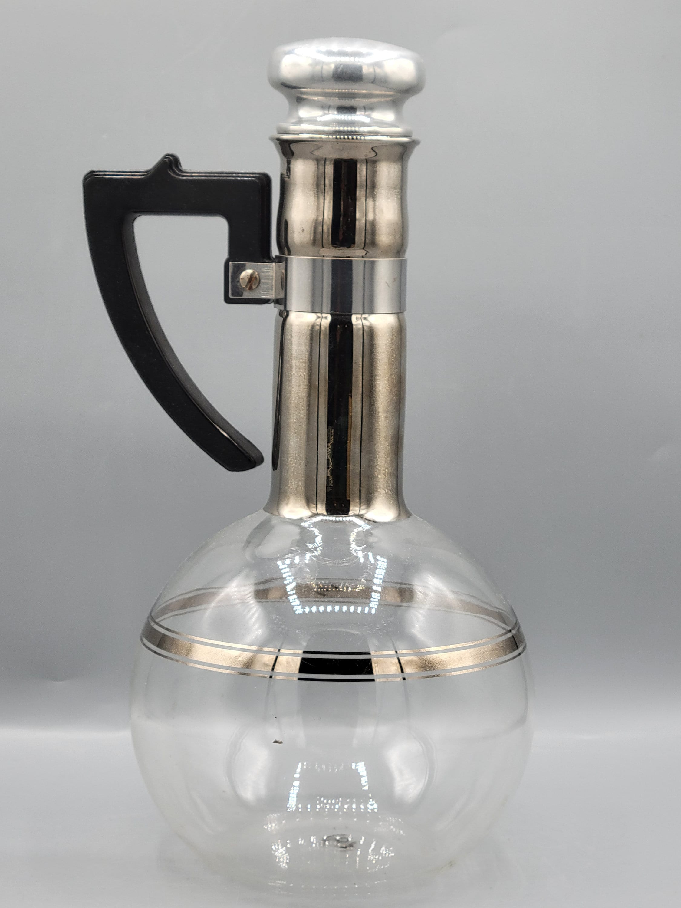 工芸品 MCM Decanter Inland Glass Works Hand Blown Pitcher, Decanter ~ MCM Mid Century