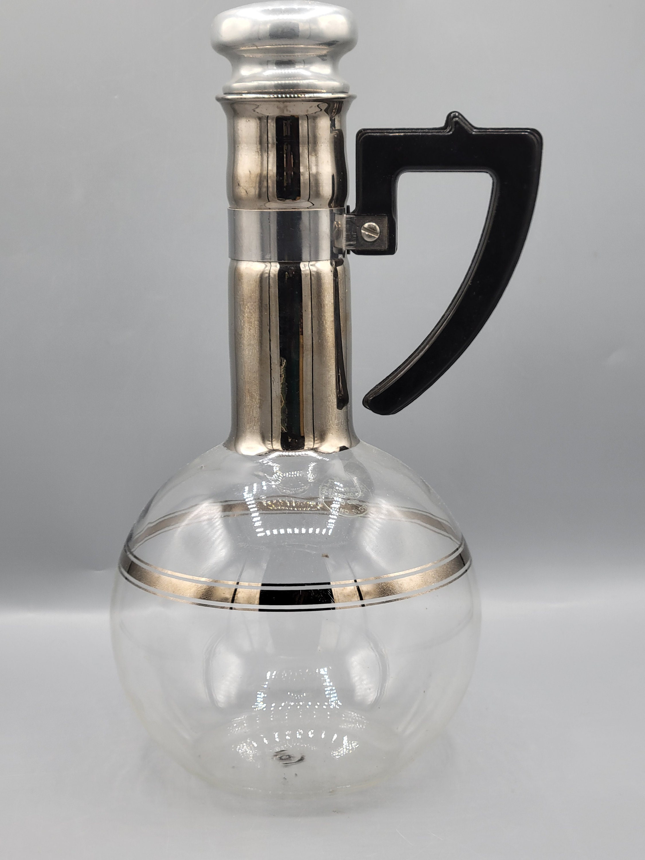 Inland Glass Works Hand Blown Pitcher, Decanter ~ MCM Mid Century
