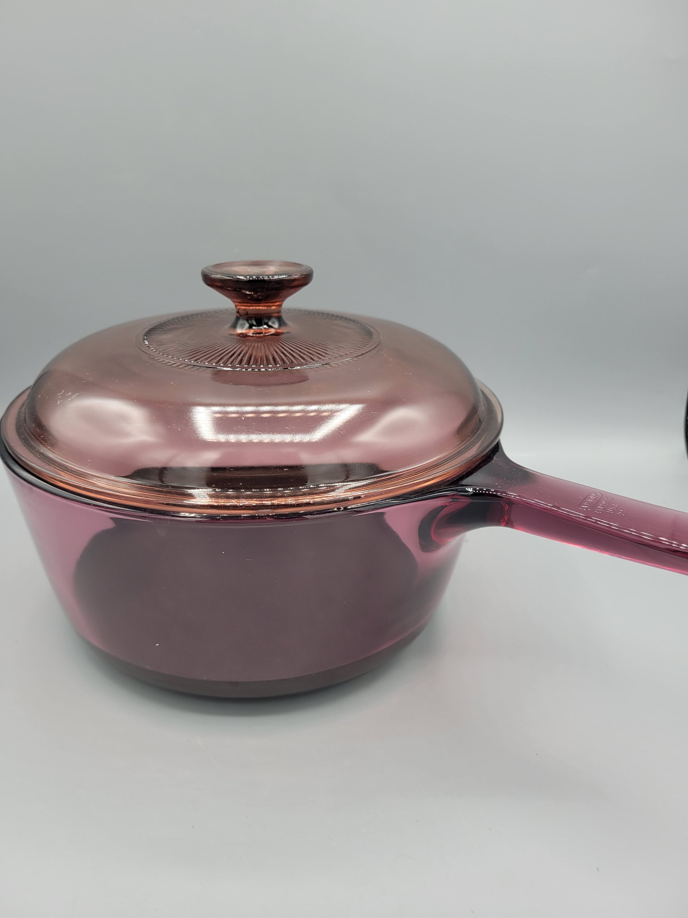 Vintage 6in Vision Pyrex Pink Sauce Pan EUC