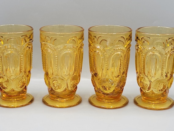 バーベキュー・調理用品 Vintage Amber Moon and Stars Goblets s-l400.jpg