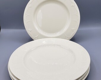 Vintage Lenox China Casual Elegance Dinnerware YOU CHOOSE Replacements: Salad Plates or NEW Cup & Saucer Sets, Cream Dishes, Embossed Scroll