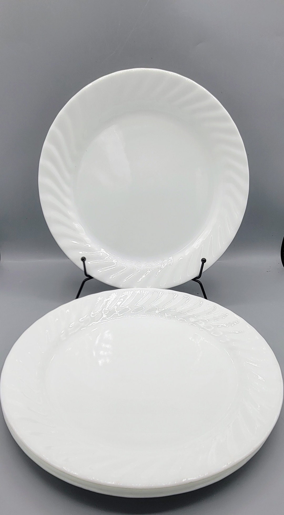 Corelle by Corning Enhancements White Swirl Dinnerware LAST PIECES