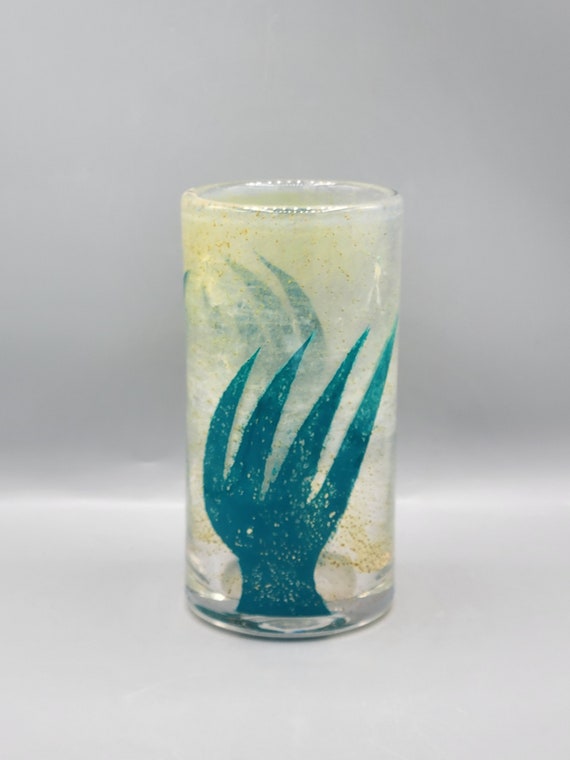 Signed Ingegerd Raman for Johansfors Swedish Art Glass Vase