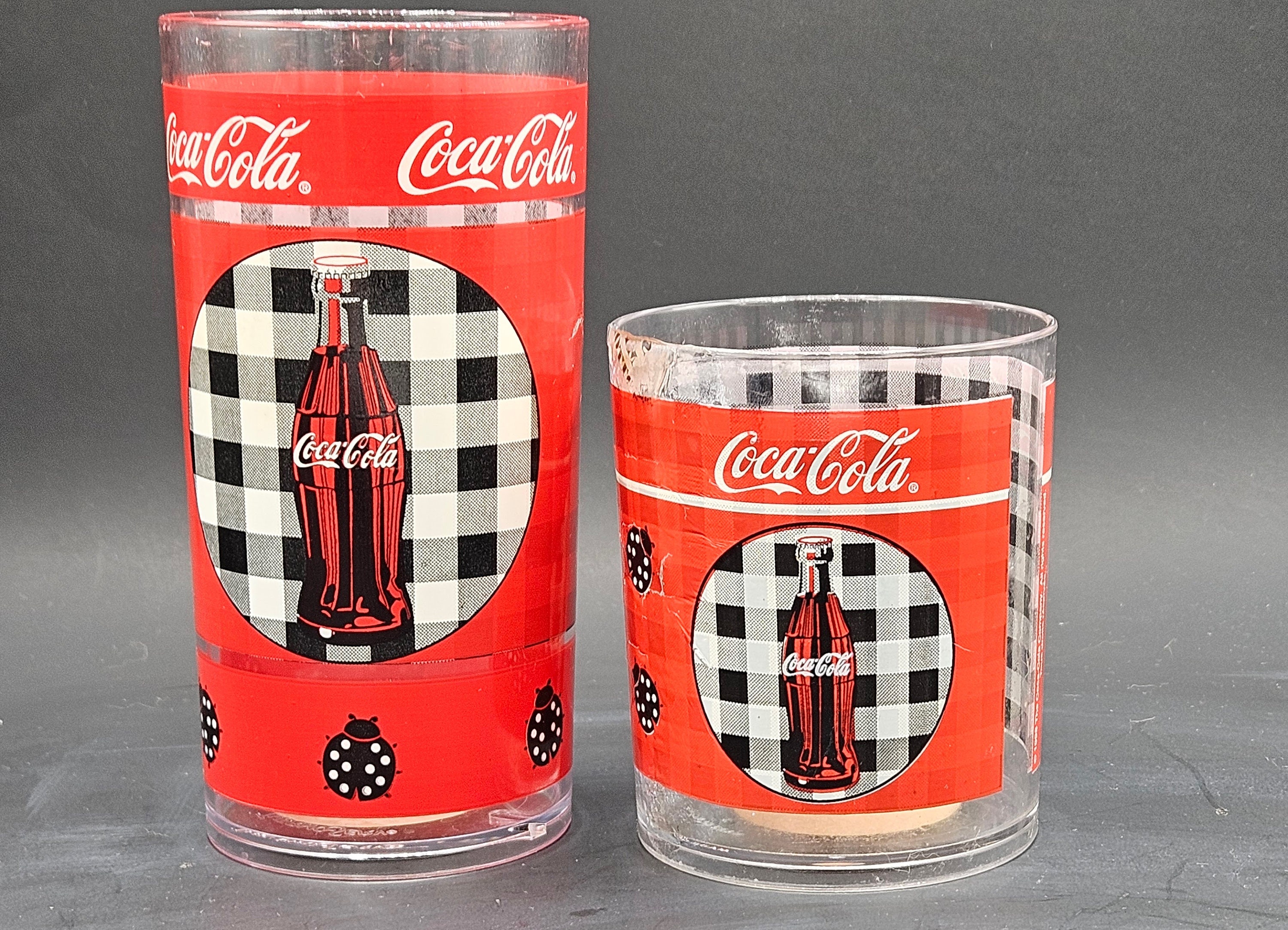 Collectible Thermo Serv Acrylic Coke Coca Cola Drinking Cups