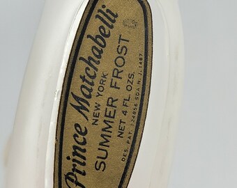 Pair of Prince Matchabelli Collectible Glass Vintage Cologne