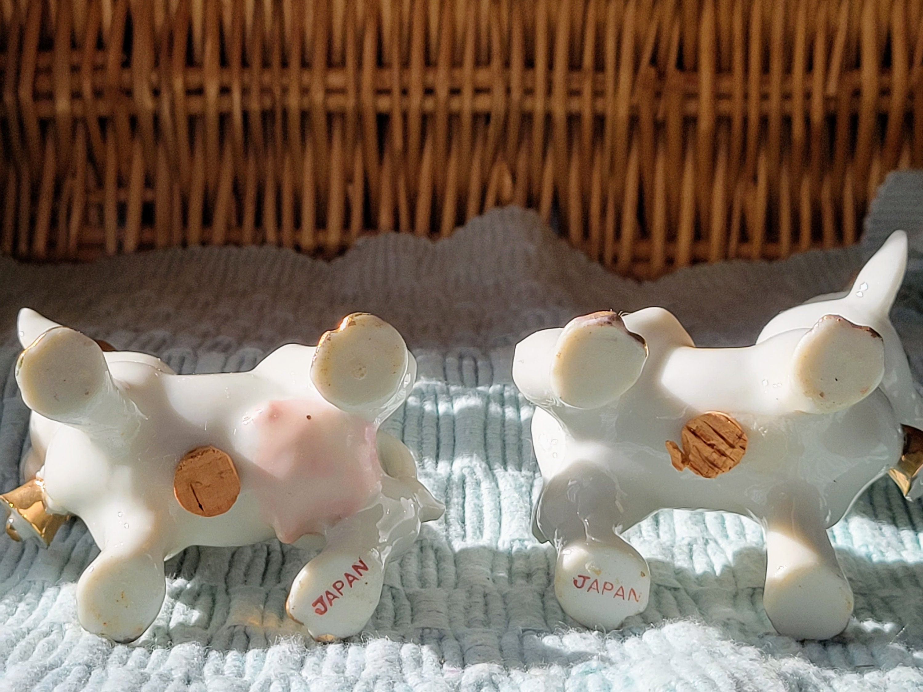 Vintage Cows Salt & Pepper Shaker Set ~ You Choose Purple