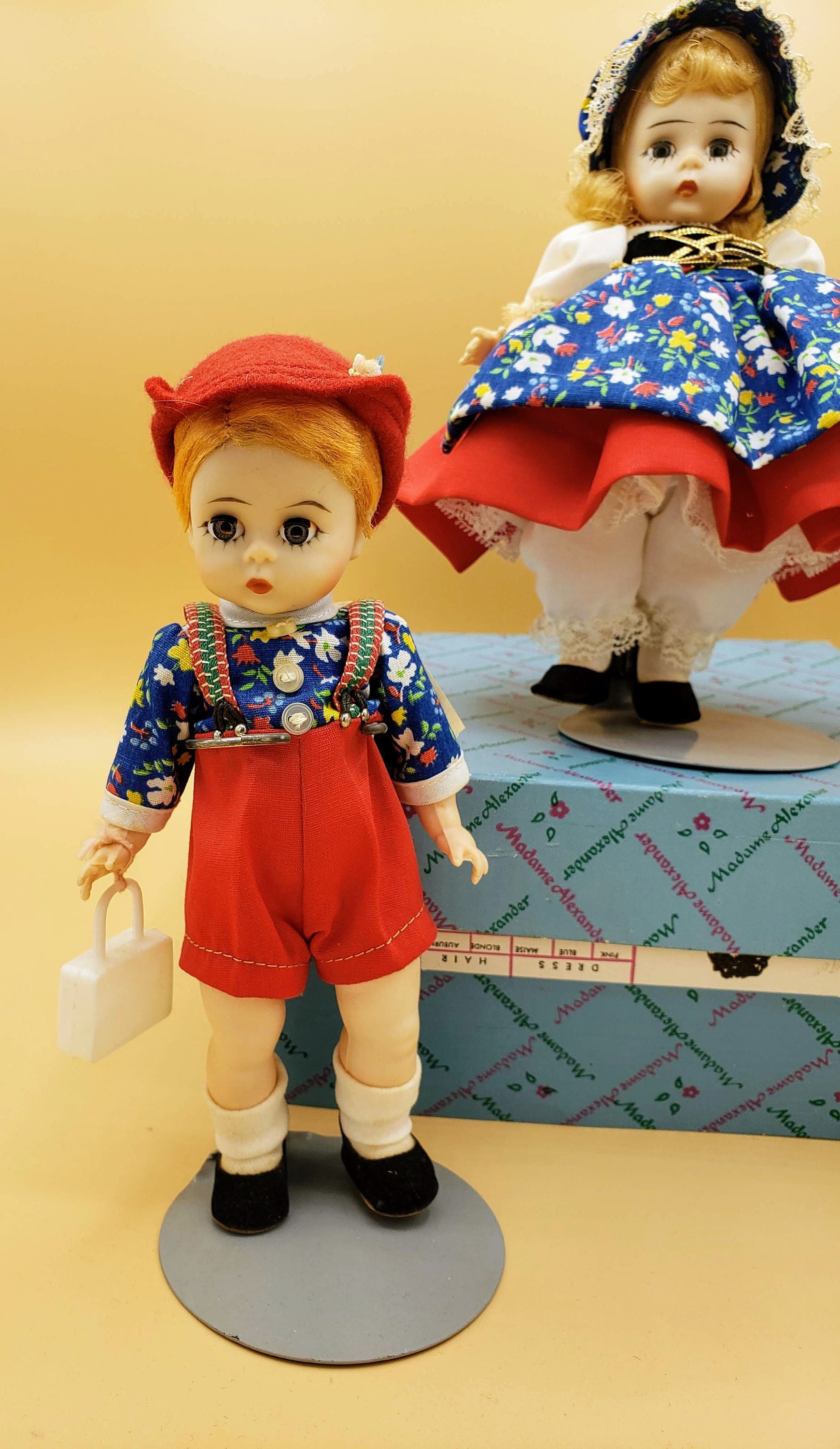 Original, Vintage Madame Alexander Set of Hansel & Gretel 8