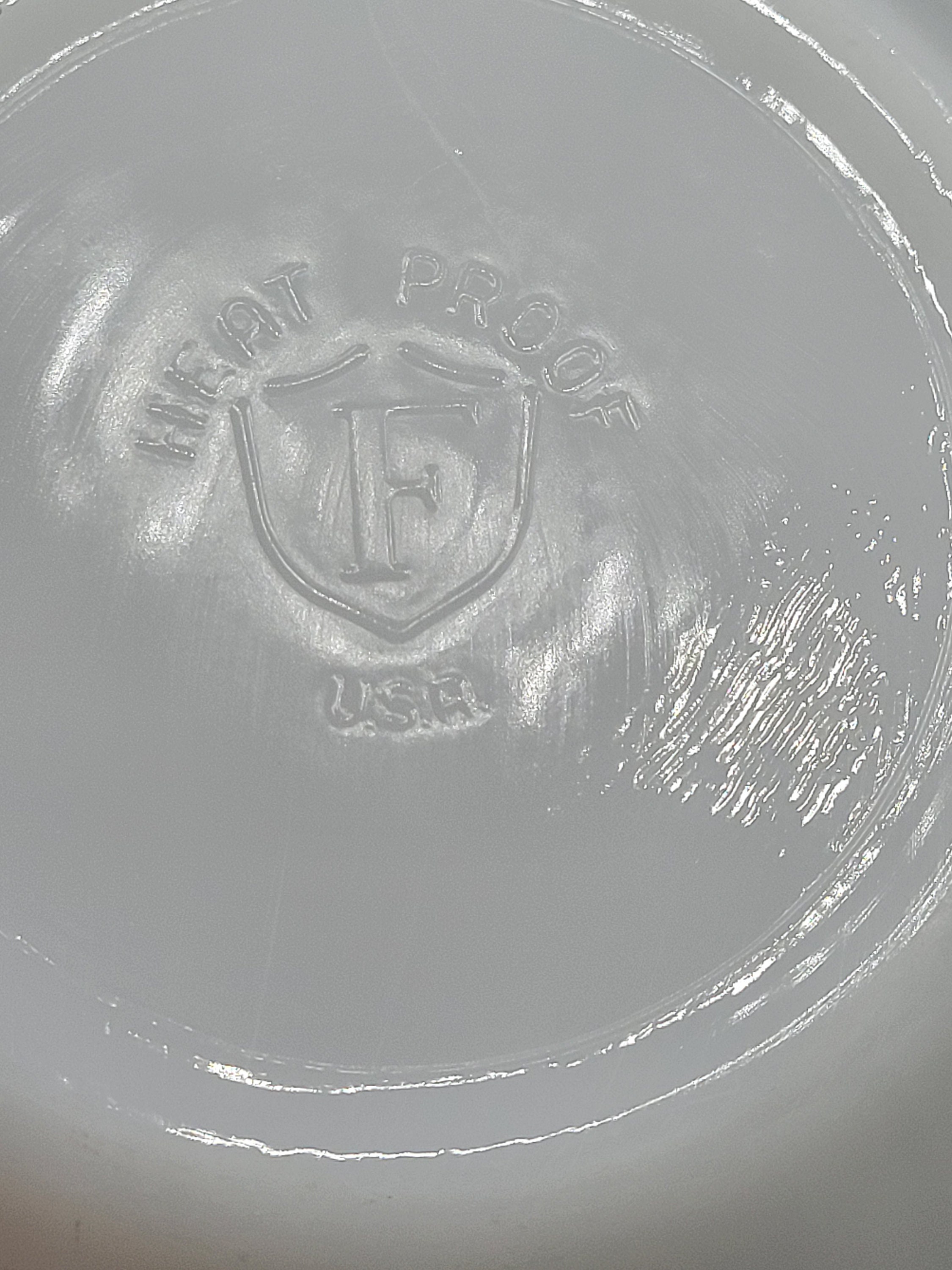 Set of 4 Vintage Milk Glass Cereal Bowls 2 Federal Glass 2 Etsy