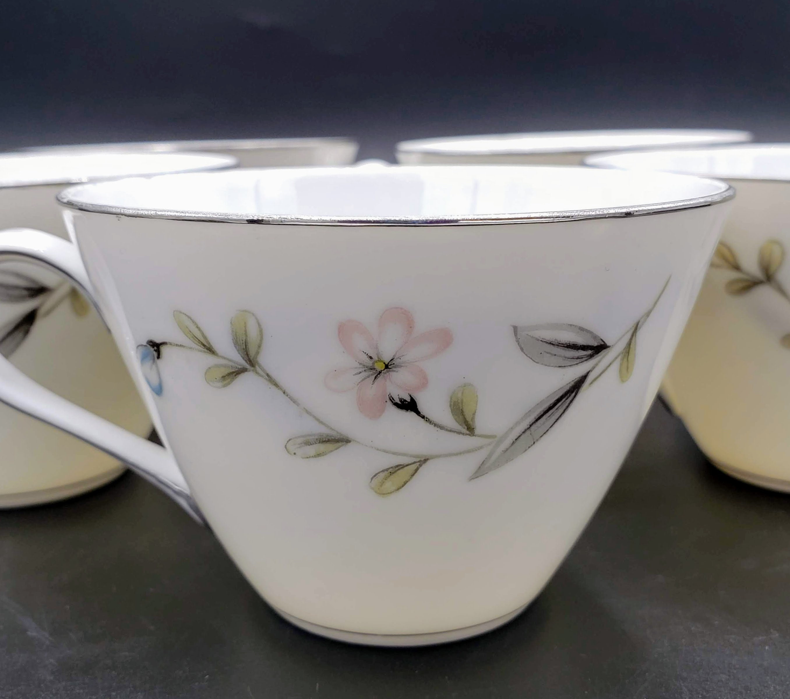 1950s Linda Harmony House China Set of 5 Tea Cups ~ Replacement