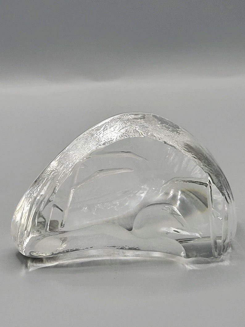 Mats Jonasson Sweden Full Lead Crystal Paperweight Mallard Etsy