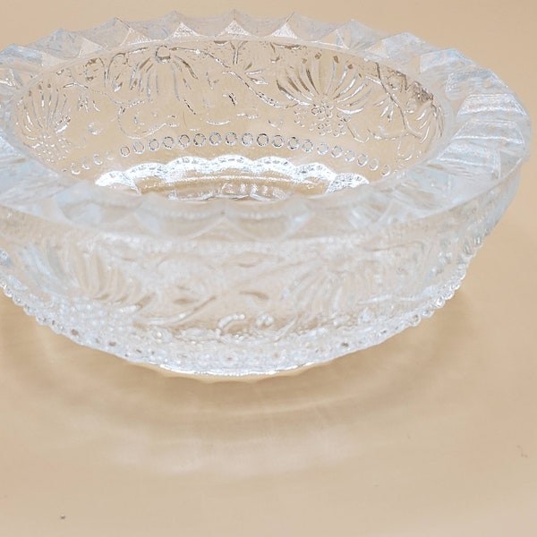 Glass Beaded Rim Bowl Etsy
