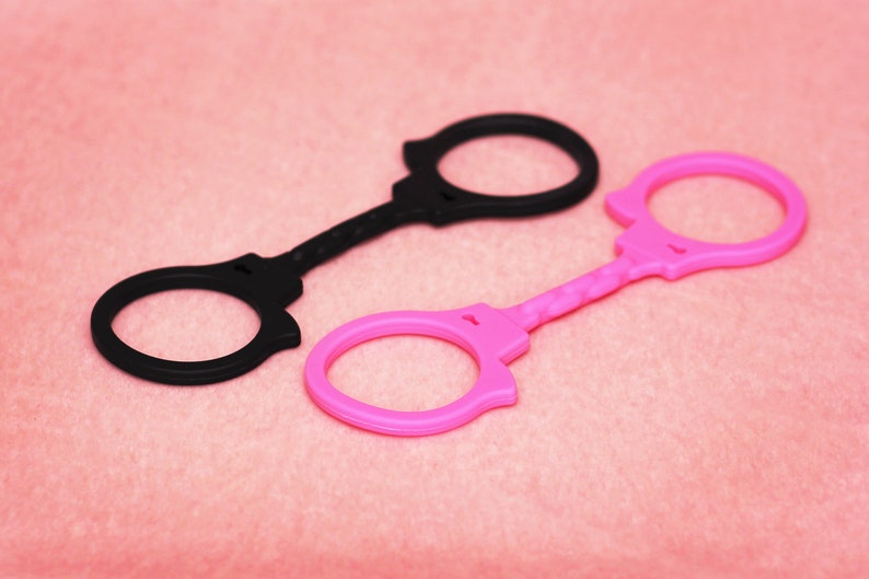 BDSM Silicone cuffs Pink Submissive cuffs Bracelets Silicone handcuffs abdl sex toys ddlg kink bdsm DDLG mature bdsm Bondage adult toys 