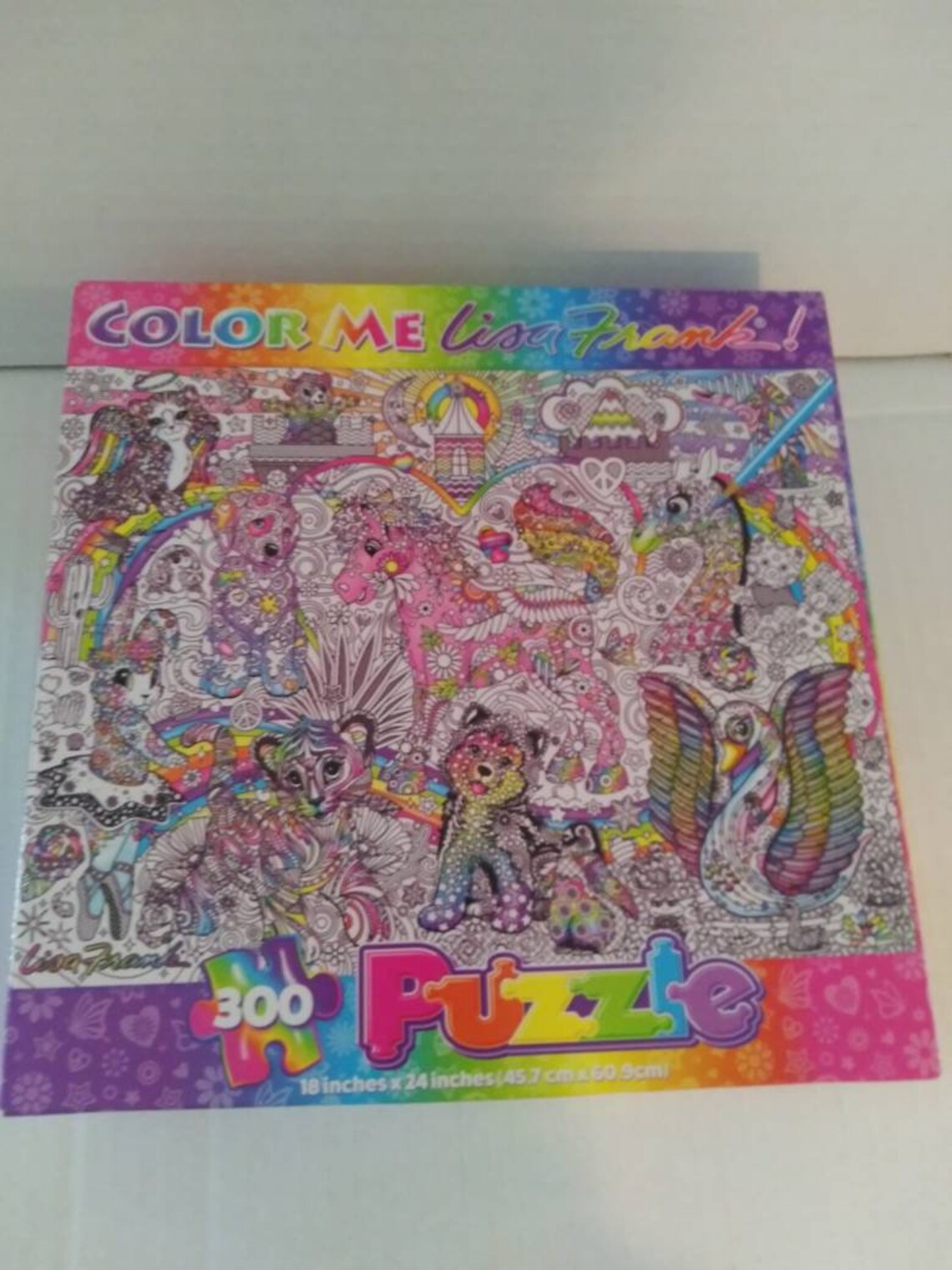 Lisa Frank jigsaw puzzle color me calm 300 pieces new Etsy
