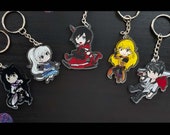 Ruby, Weiss, Blake, Yang and Qrow Acrylic Charms