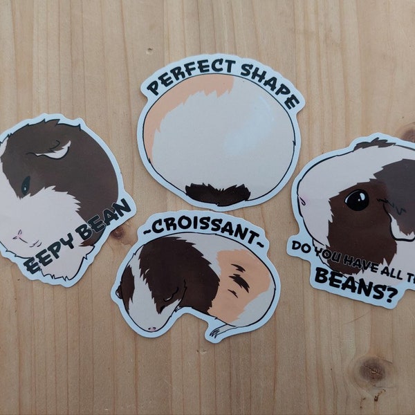 Piggle Stickers ft. Hazel Bean!! Cute guinea pig mood stickers