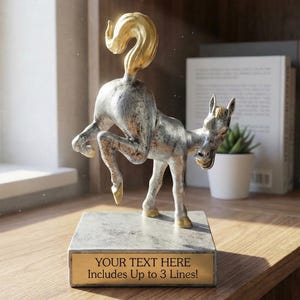 Funny Loser Trophy - Bobble Horse Butt Last Place Jackass Award - Personalize it Now!