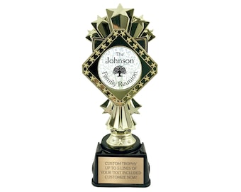 Custom Family Reunion Trophy - Engraved Award with Logo
