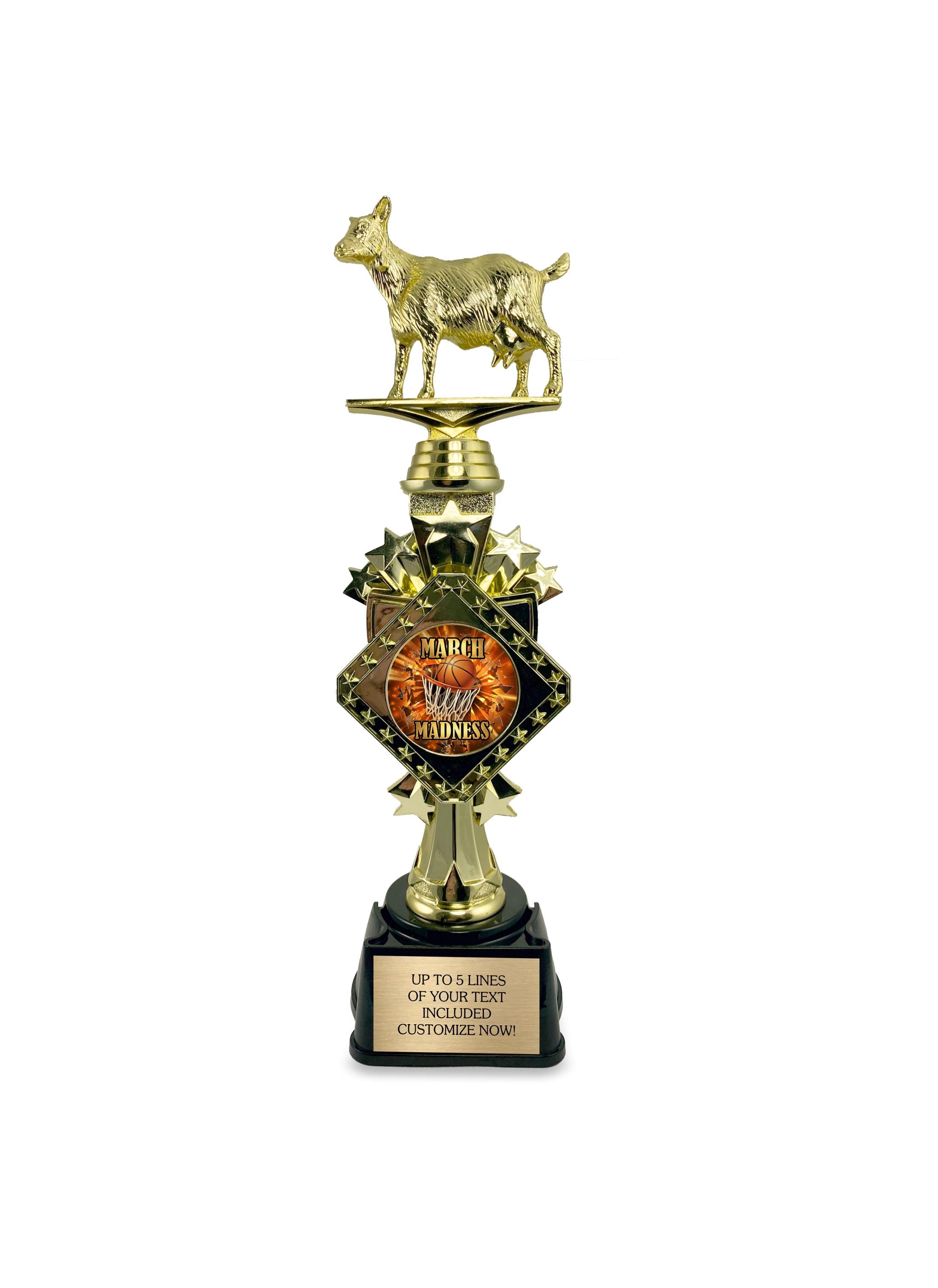 March Madness Goat Trophy 2026 – Personalized Basketball Bracket