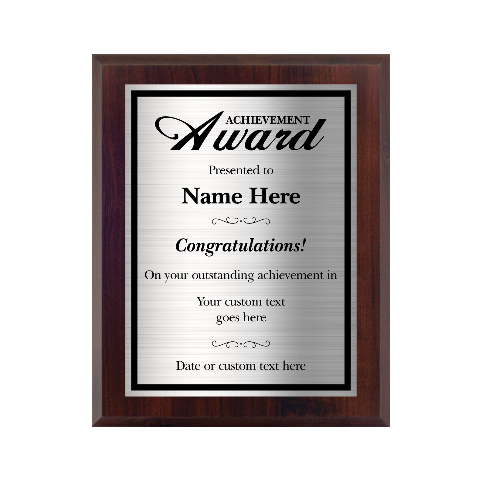 8x10 Personal Achievement Plaque Award Graduation or Etsy