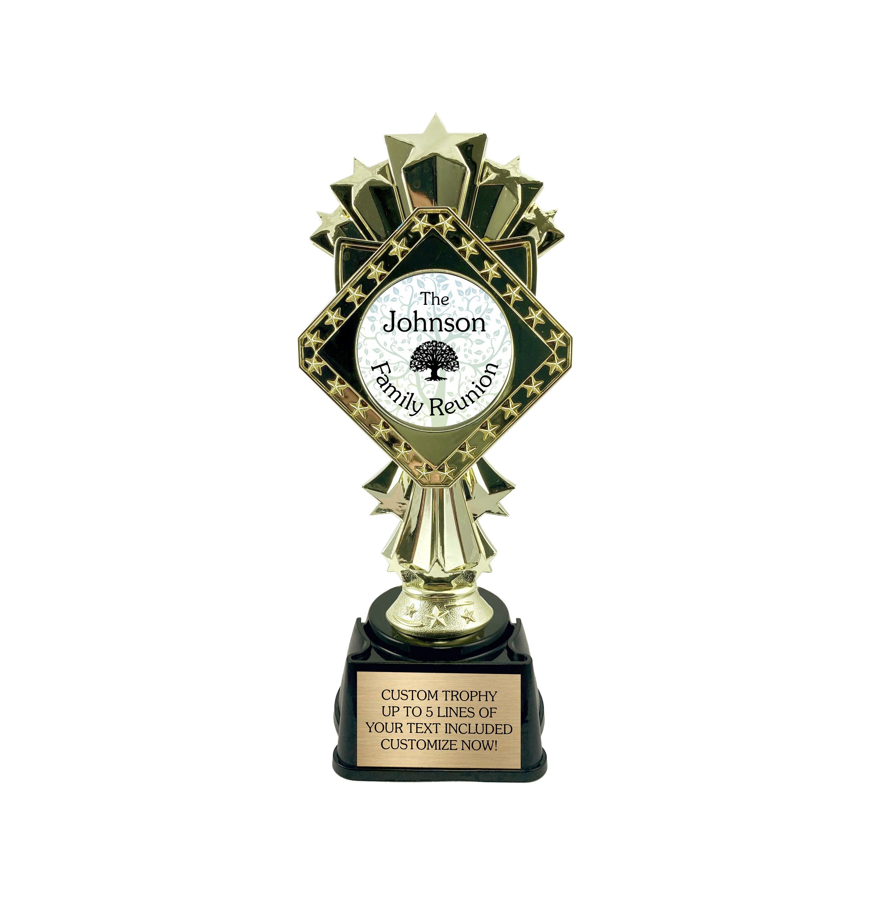 Green Awareness Ribbon Perpetual Awards - Trophy Partner Custom Awards