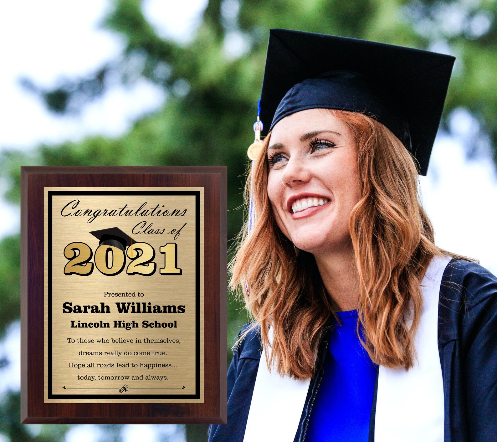 Custom Graduation Plaque Award for Graduation From High Etsy