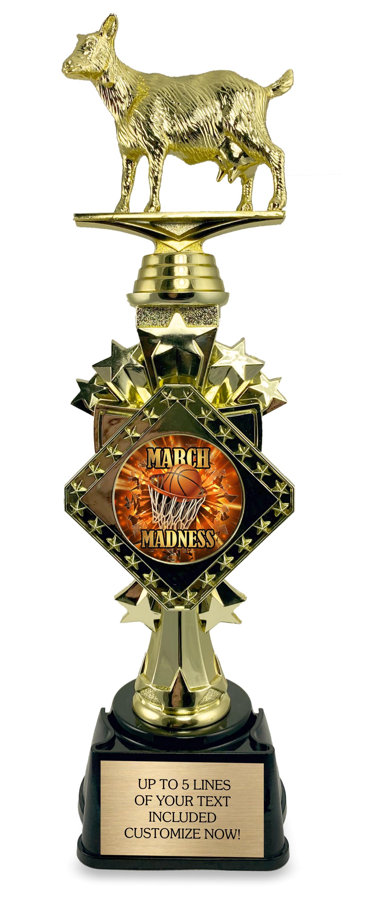 March Madness Goat Trophy 2026 – Personalized Basketball Bracket