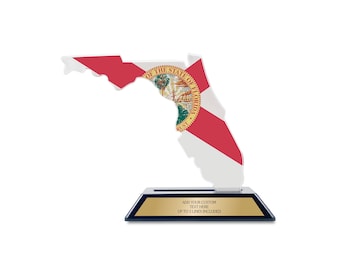 Personalized Florida State Acrylic Gift – Custom Engraved Plate