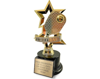 Personalized Pickleball Trophy - with Name Plate