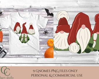 Tomte gnome clipart, scandinavian christmas gnome illustrations, nordic whimsical gnomes, tomte christmas png design elements,