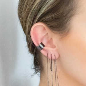 Tour d'oreille épais en bronze à canon (boucle d'oreille sans piercing, tour d'oreille, cache oreille, faux piercing, tour d'oreille, boucle d'oreille, tour d'oreille en bronze à canon, jonc épais)