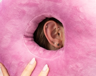 Piercing Pillow (Piercing Accessories, Piercing Healing, Ear Piercing Aftercare, Piercing Aftercare, Donut Pillow, Pillow with Hole)