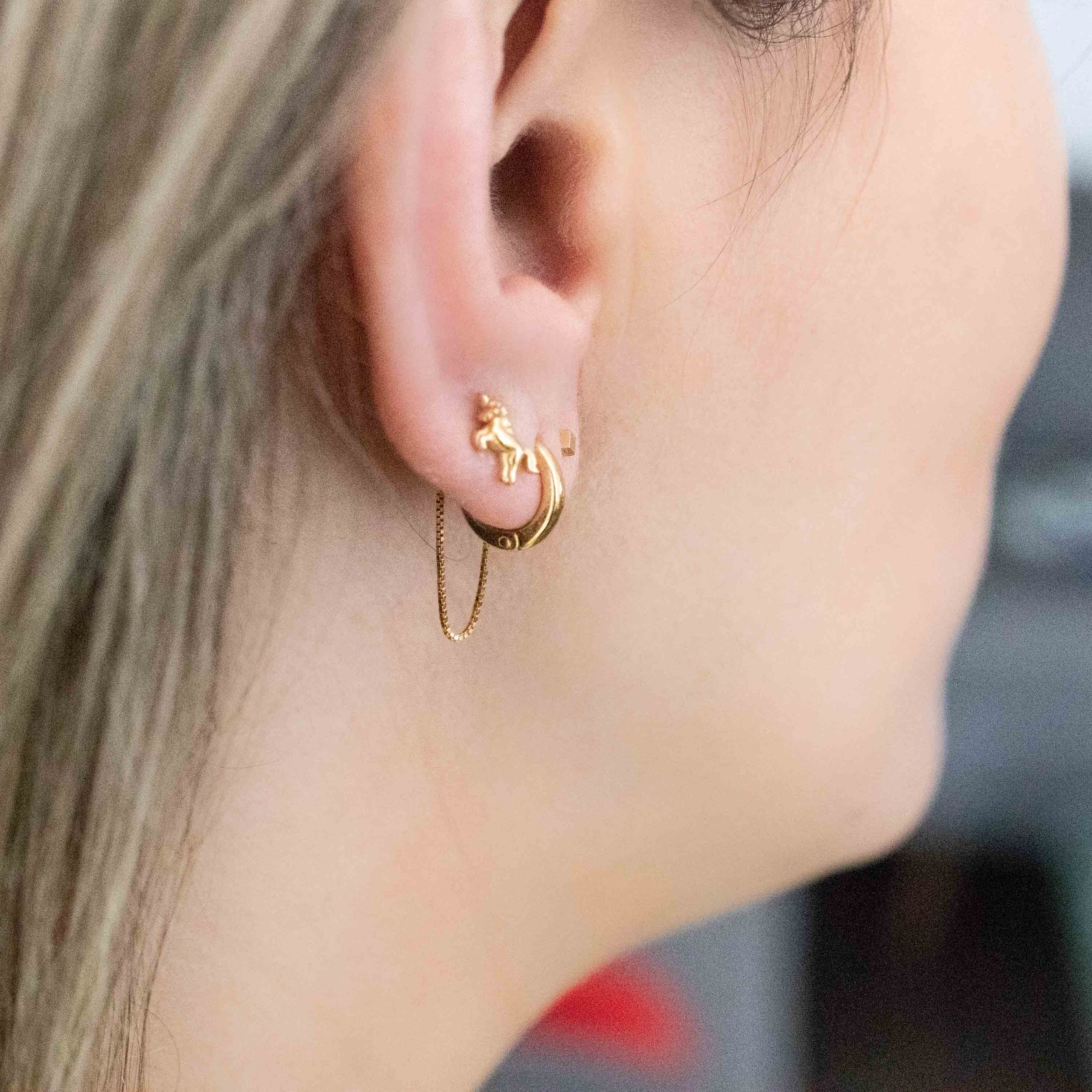 Gold Chain Ear Jackets Earring Chain Earring Chain Etsy Canada