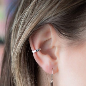 Tour d'oreille classique en argent (boucle d'oreille sans piercing, tour d'oreille, cache oreille, faux tour d'oreille piercing, boucle d'oreille, tour d'oreille en or, tour d'oreille fin)