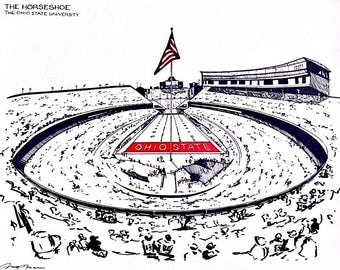 Hand-Drawn Sports Stadium, Arena, or Court: Football, Soccer, Baseball, Basketball, etc.