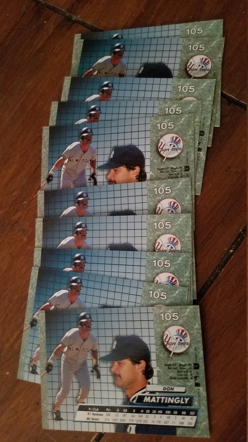 Lot of 10 Don Mattingly cards!