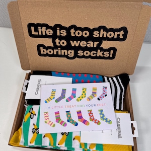 Sock Gift Set, Letterbox Gift, Lucky socks, Feet treats, Novelty Socks, Gift by post, Gift for him, Teenage Boy Gift