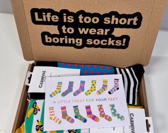 Sock Gift Set, Letterbox Gift, Lucky socks, Feet treats, Novelty Socks, Gift by post, Gift for him, Teenage Boy Gift