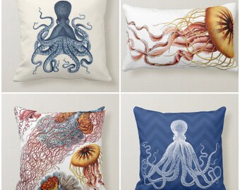 Octopus Pillow Etsy