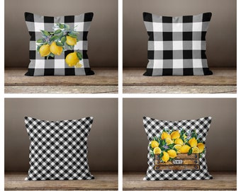 Yellow buffalo check | Etsy Yellow Buffalo Plaid Pillow