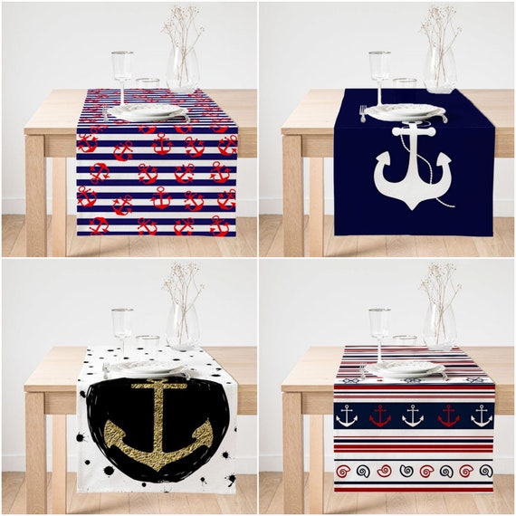 Nautical Table Runnernavy Anchor Tabletopsuede Decorative Ireland - Anchor Home Decor Table Nautical Table Runnernavy Anchor Tabletopsuede Decorative Ireland - Anchor Home Decor Table