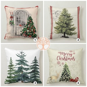Copricuscini natalizi/Decorazioni per l'albero di Natale/Federa decorativa invernale/Cuscino da lancio per l'albero di Natale/Fodera per cuscino da esterno/Decorazioni natalizie per la casa