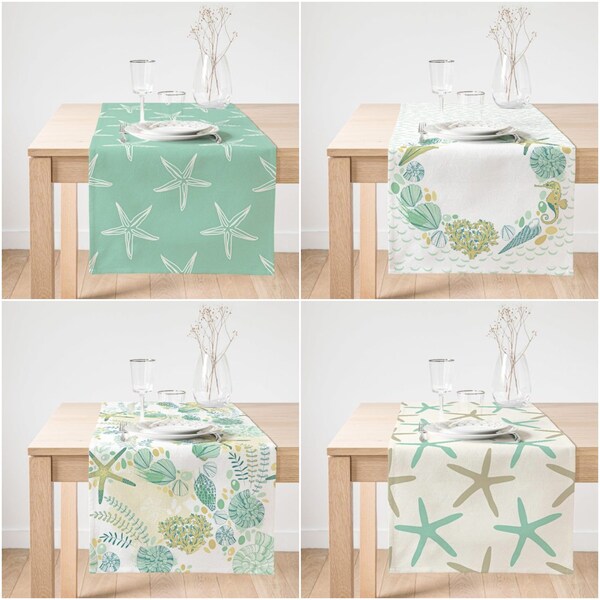 Beach Table Runner Etsy