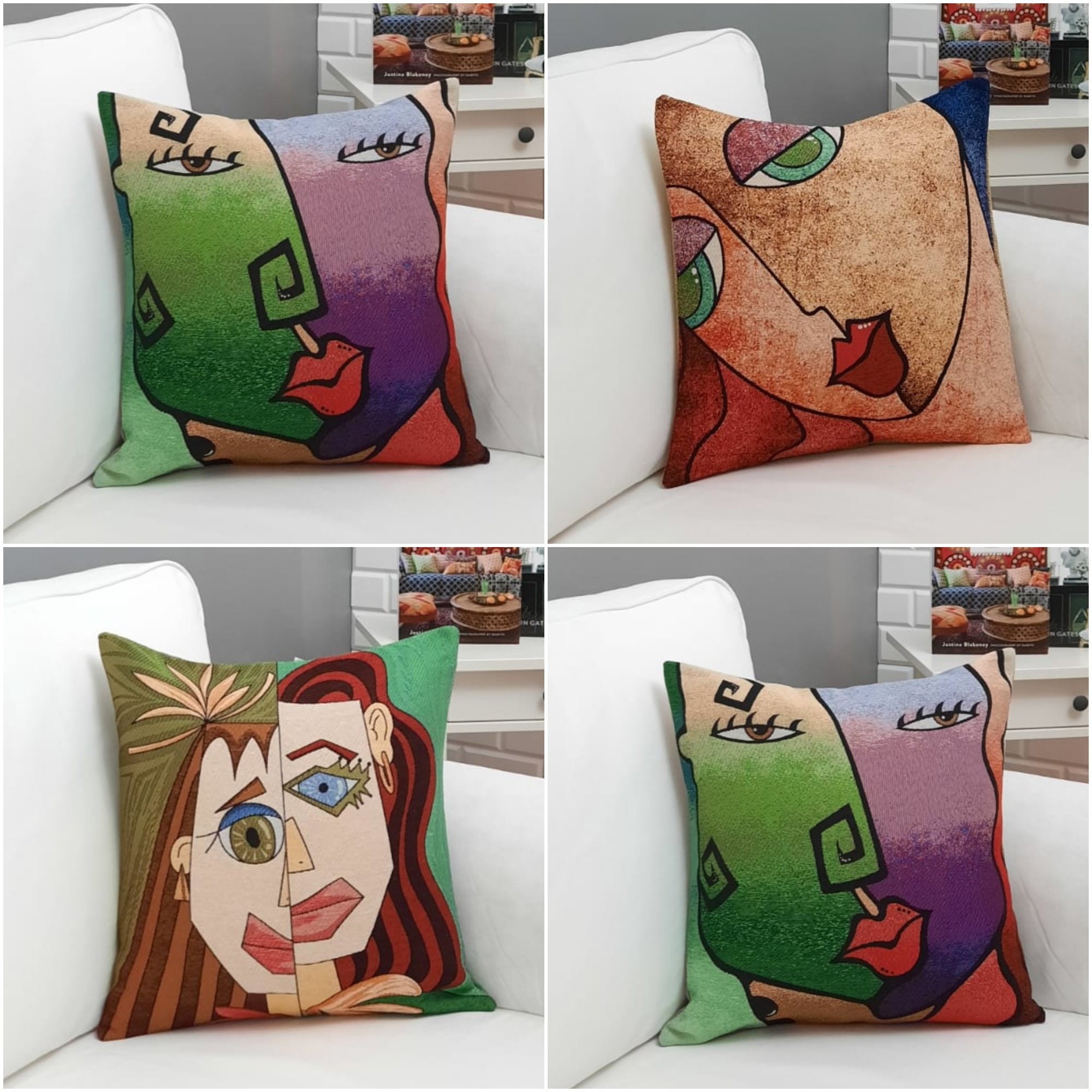 face printed pillow