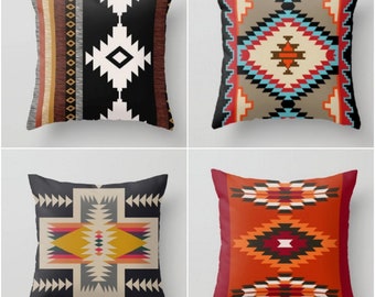 Rug Shapes Pillow Case|Contemporary Pillow Cover|Sofa Throw Pillow Cover|Porch Pillow Case|Aztec Pillow Covers|Decorative Pillows|Sofa Decor