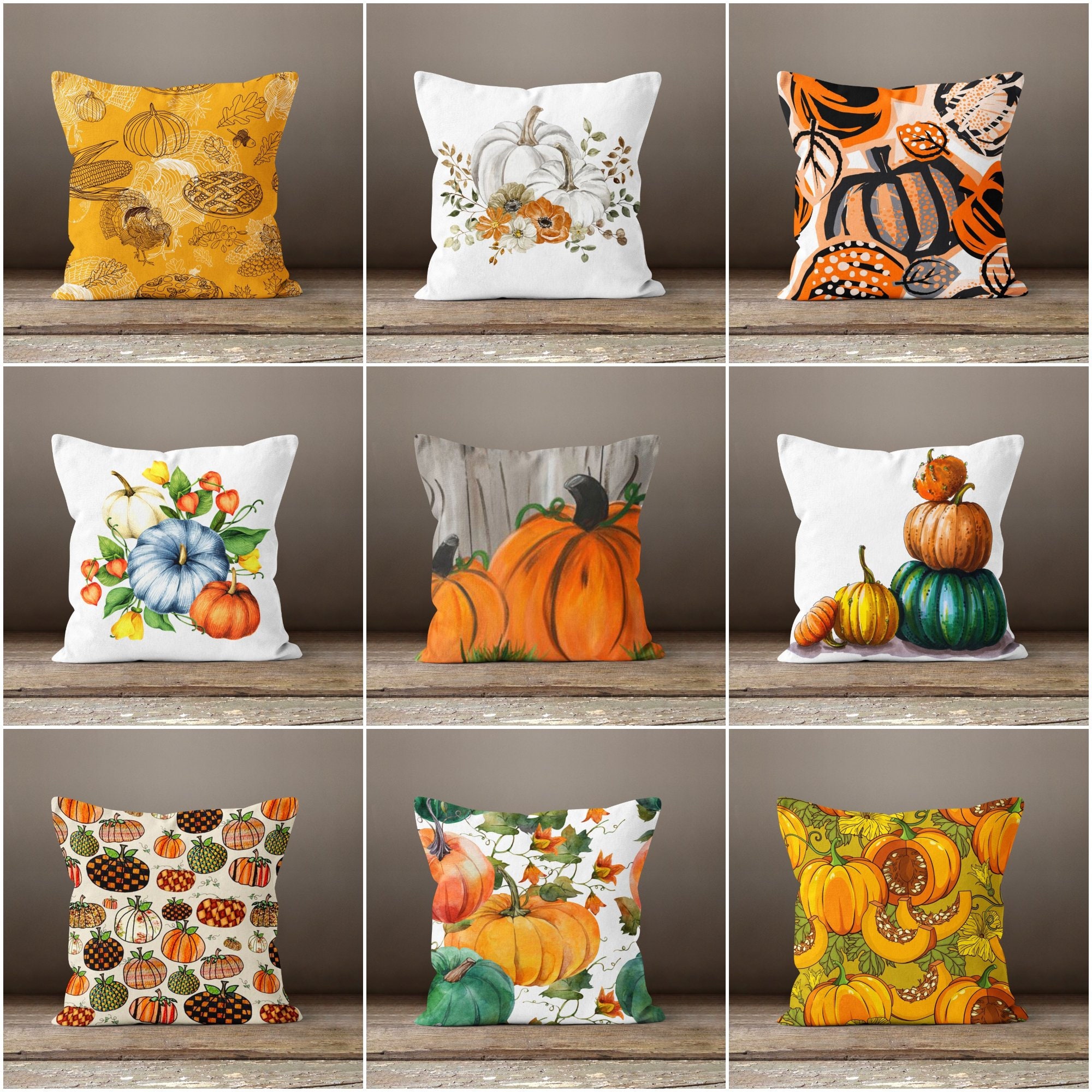 Big Pillows for Bed Cats and Pumpkins Pillow Cushion Case Halloween Fall  Decor Throw Pillows Outdoor Decorative Square Pillow Cushion Case for Home