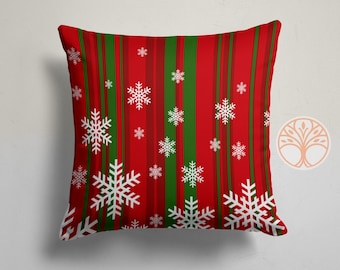 18x18 pollici decorazione natalizia fodera per cuscino ricamo in velluto albero di neve rustico rosso Oliva verde bianco morbido cuscino pompon  15