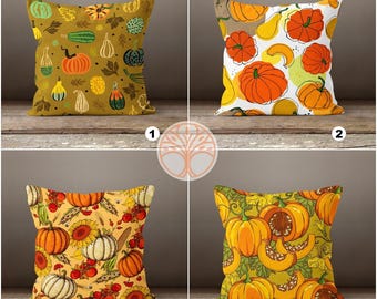 Herbst Trend Kissenbezug|Blumen Kürbis Dekokissen Top|Herbst Kissenbezug|Kürbis und Sonnenblumen Dekor|Einweihungsparty Bauernhaus Kissenbezug