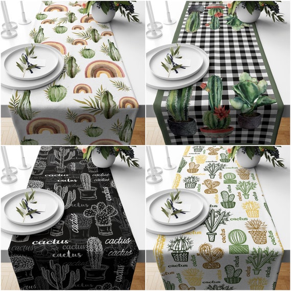 Kaktus Tischlufer|Hochwertiger Kaktus Tischlufer|Plazierte Sukkulenten  Wohnkultur|Bauernhaus Tisch|Grne Kaktus Dekor|Braune Kaktus Tischdecke -  Etsy sterreich
